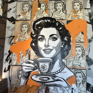 the pop-art mural